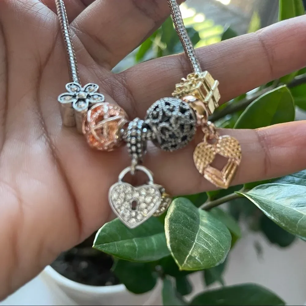 2x$20 - Women’s Silver Color Charms Bracelet - Picture 4 of 10